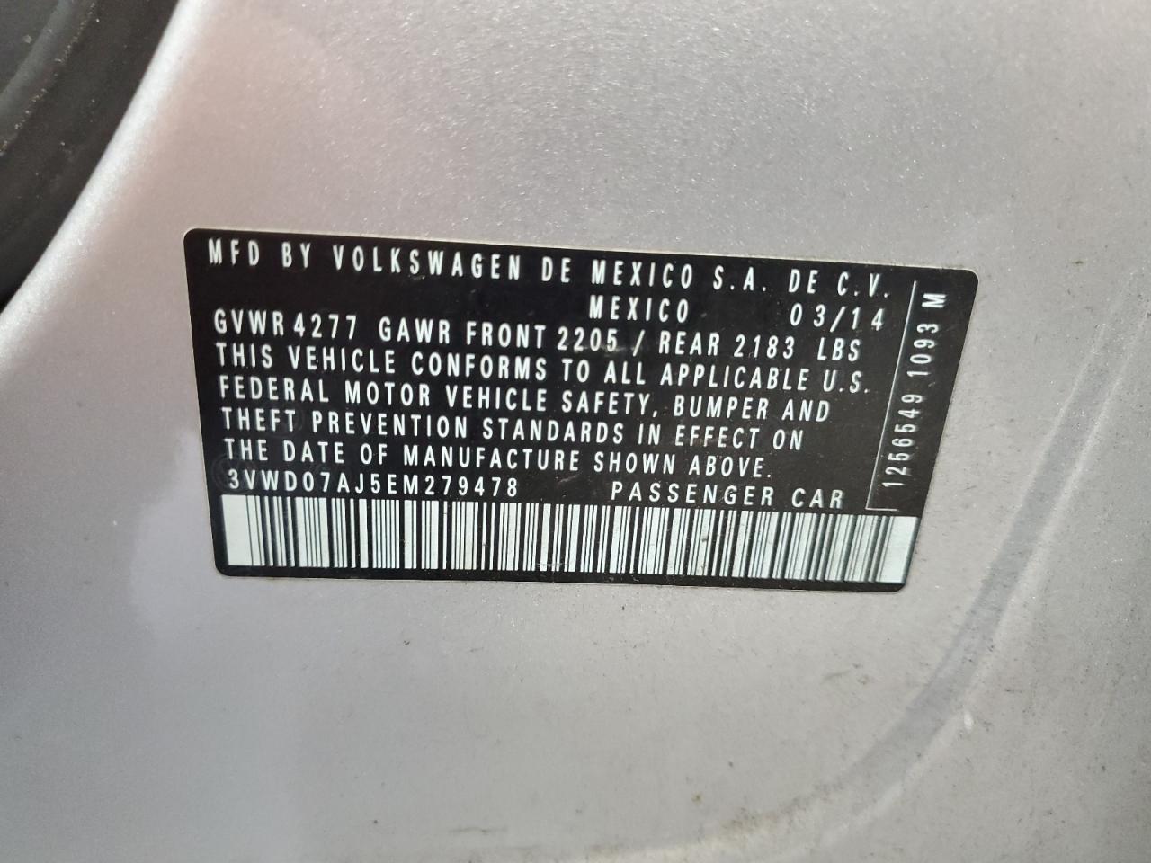 2014 VOLKSWAGEN JETTA