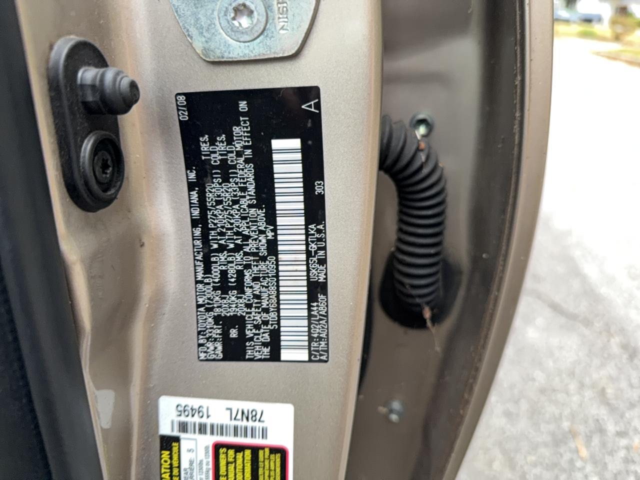 2008 TOYOTA Sequoia