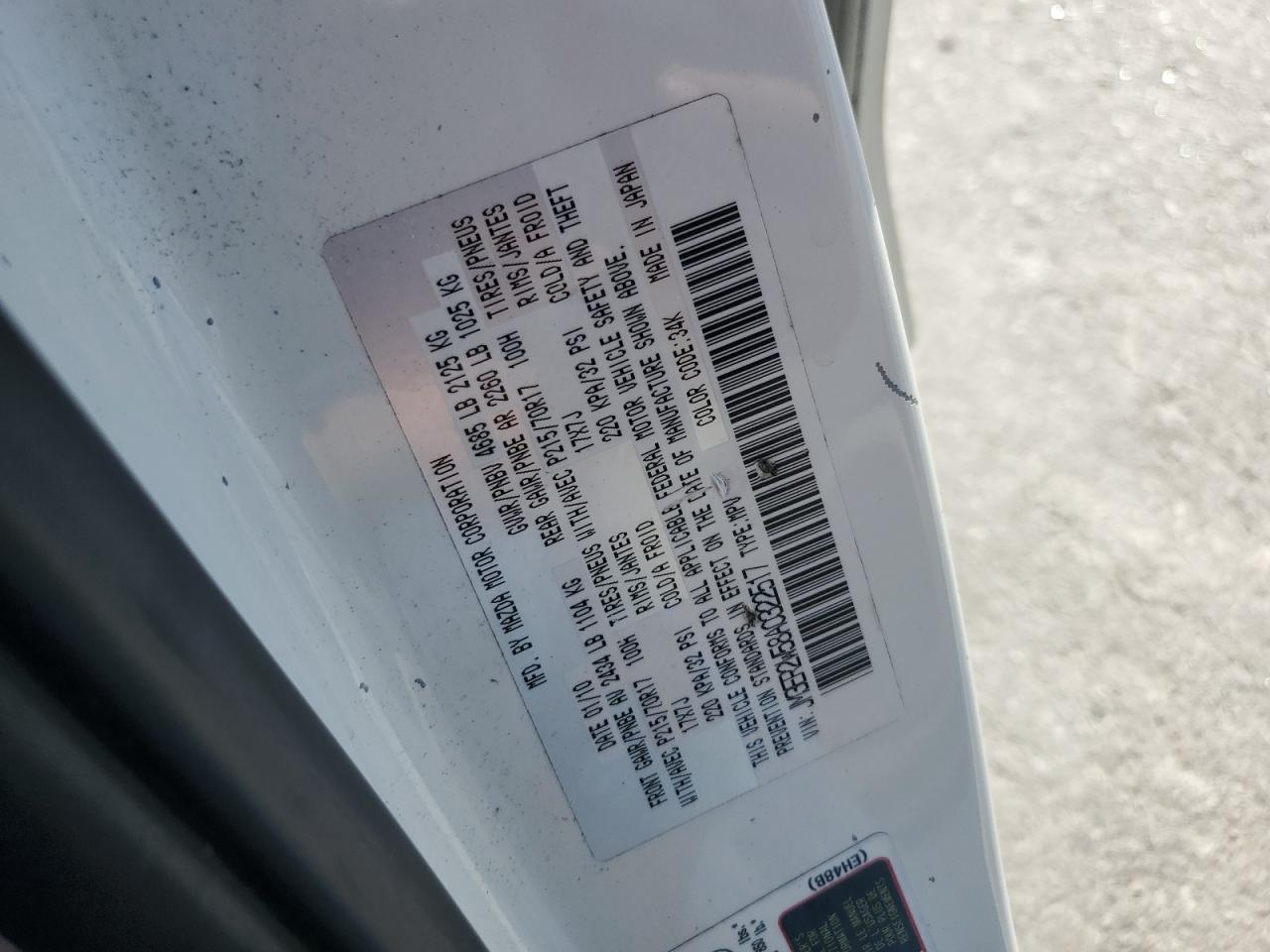 2010 MAZDA CX-7