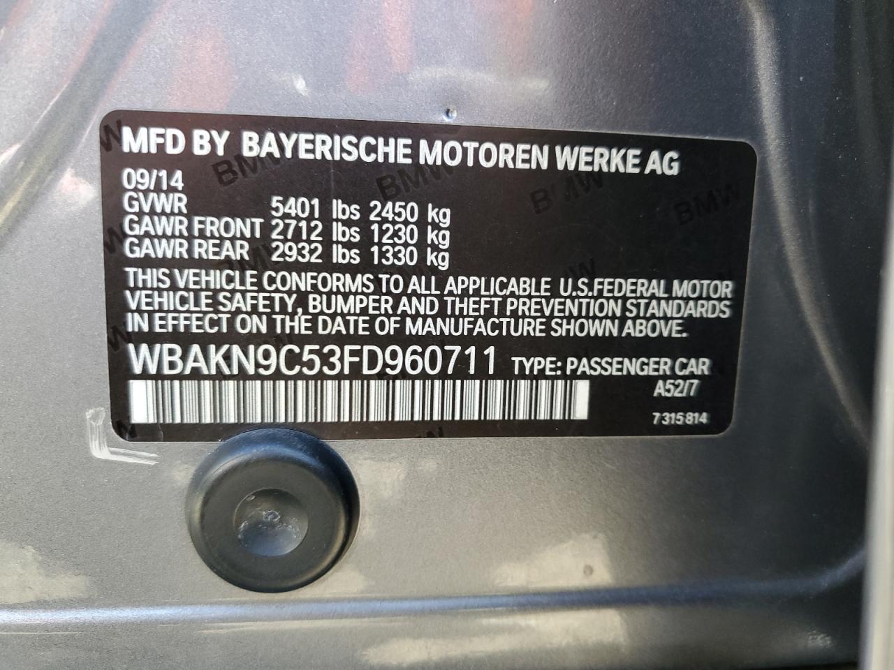 2015 BMW 5 series