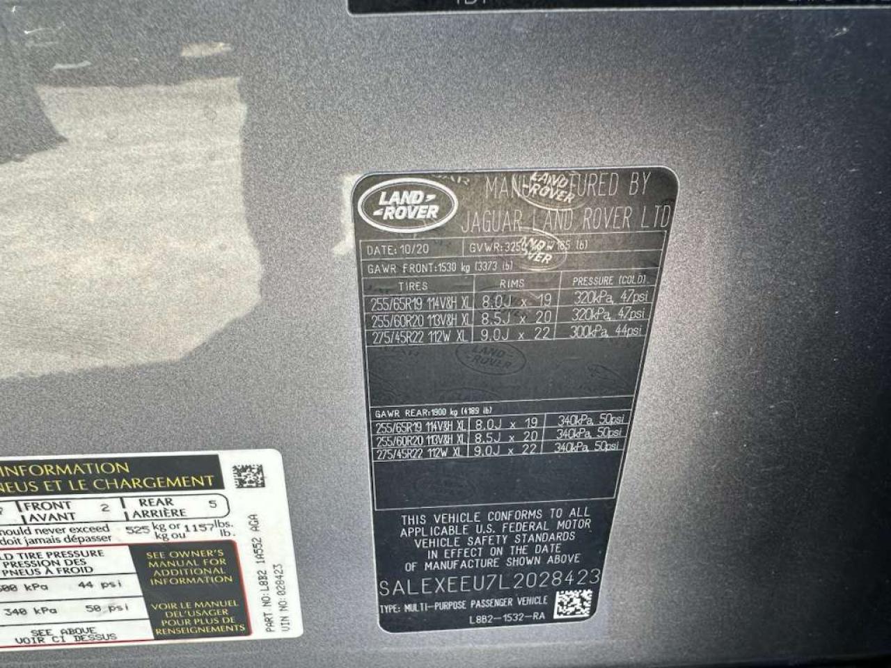 2020 LAND ROVER Defender