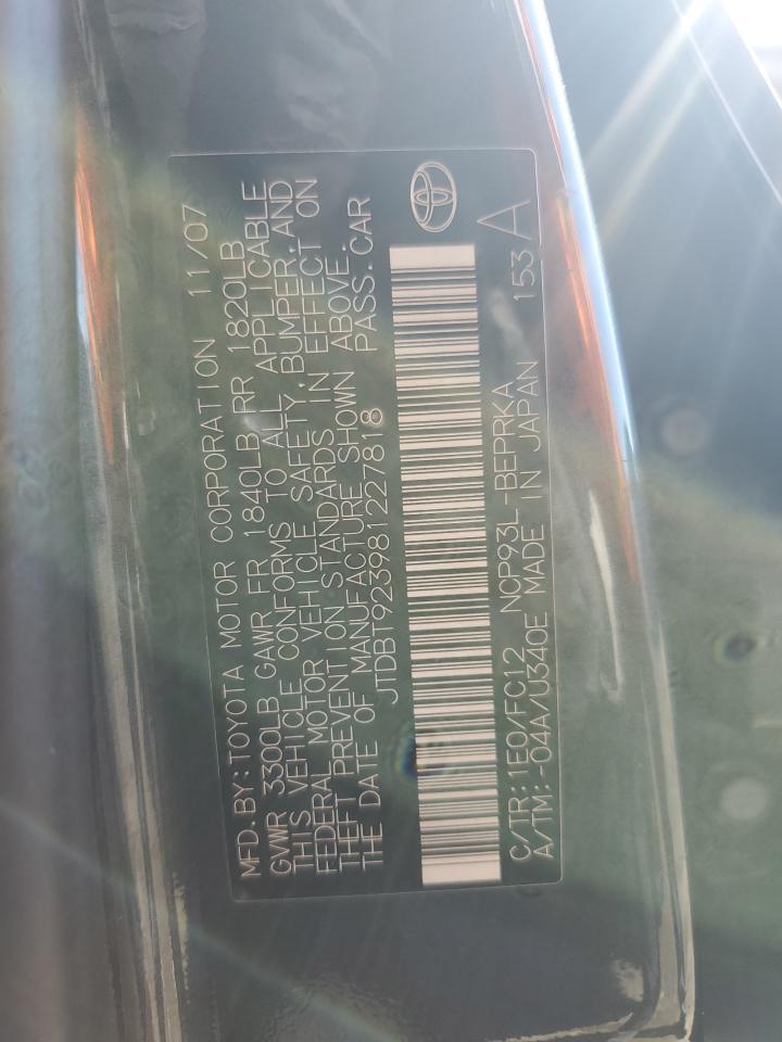 2008 TOYOTA YARIS
