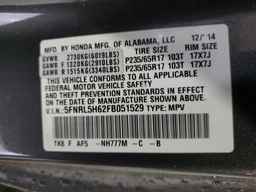 2015 HONDA ODYSSEY
