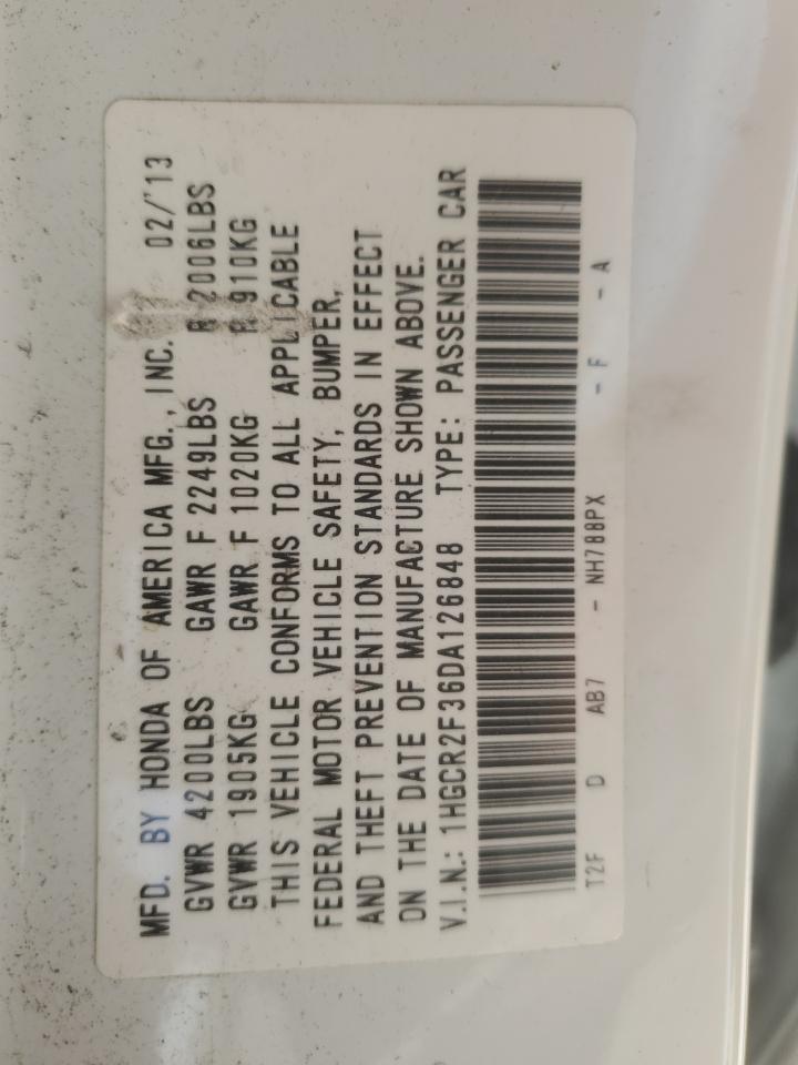 2013 HONDA ACCORD