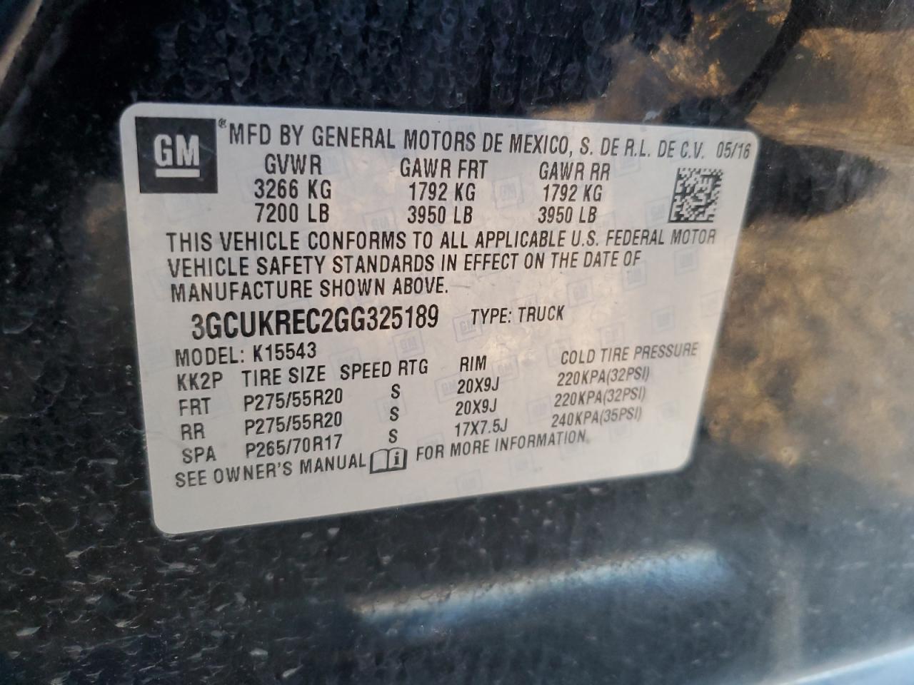 2016 CHEVROLET Silverado