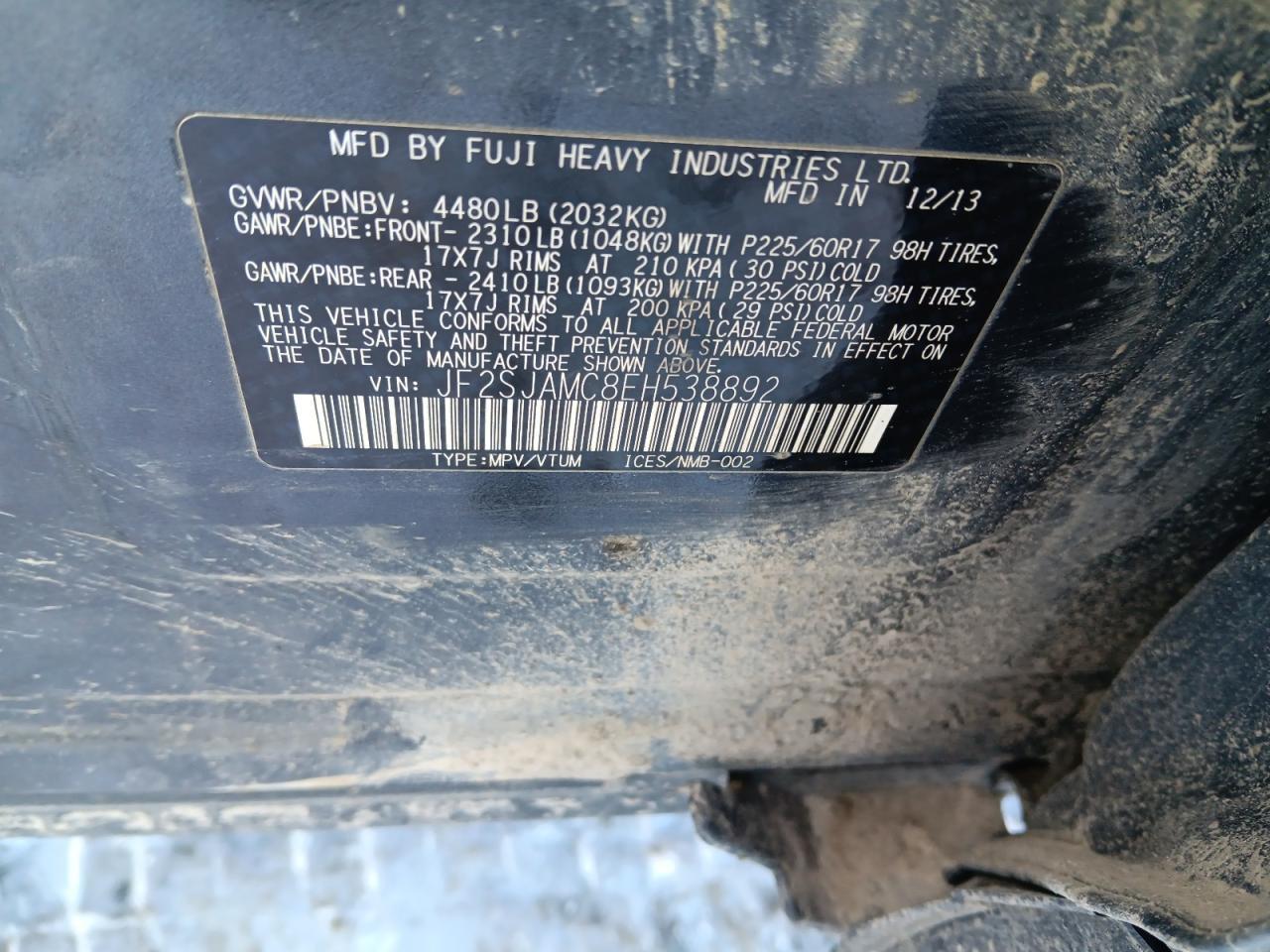 2014 SUBARU FORESTER