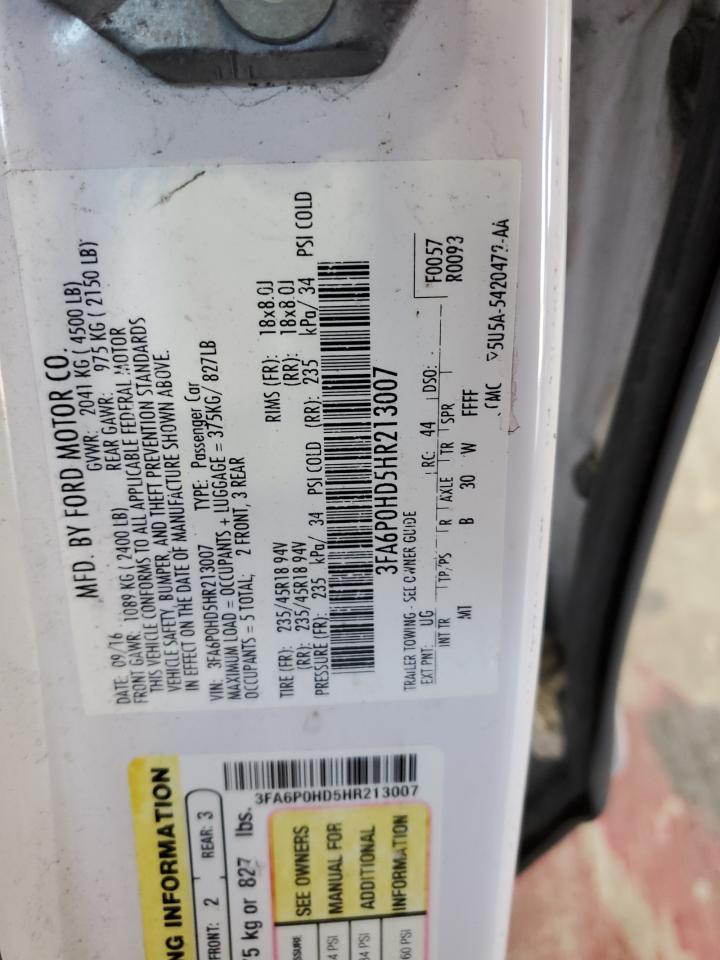2017 FORD FUSION