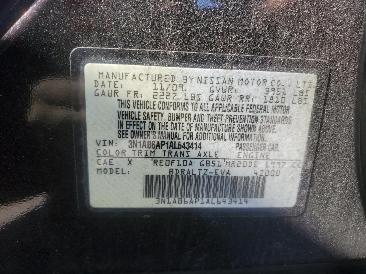 2010 NISSAN SENTRA