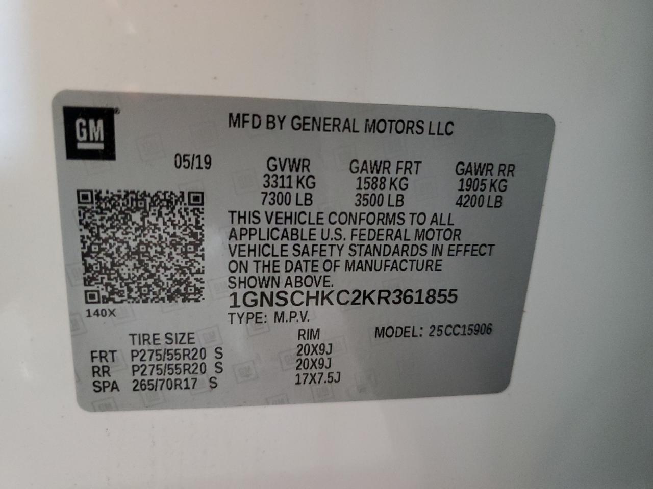 2019 CHEVROLET Suburban