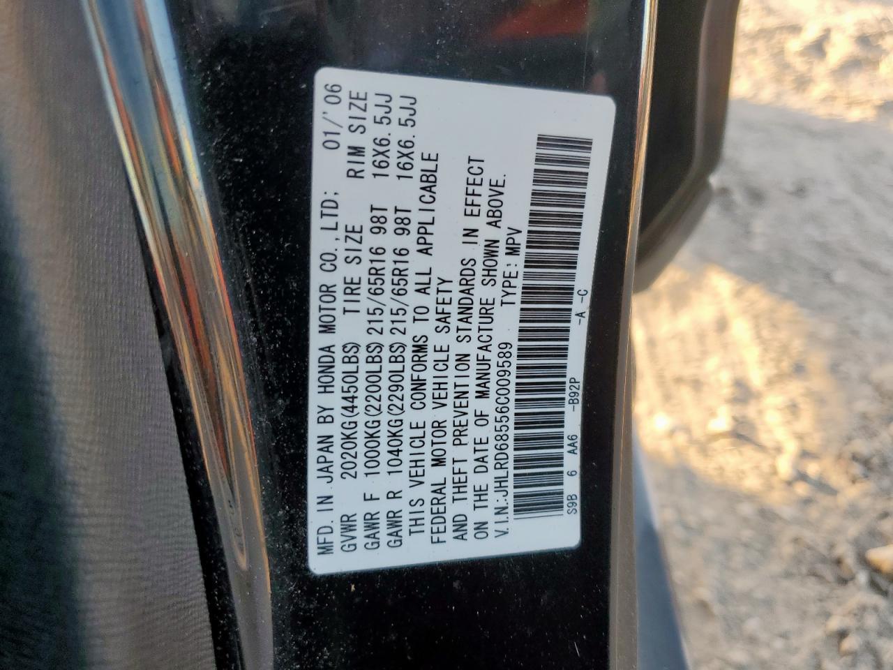 2006 HONDA CR-V