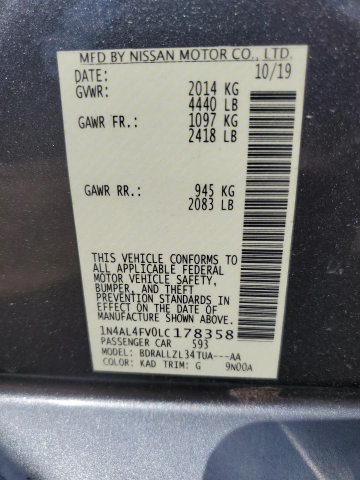 2020 NISSAN ALTIMA