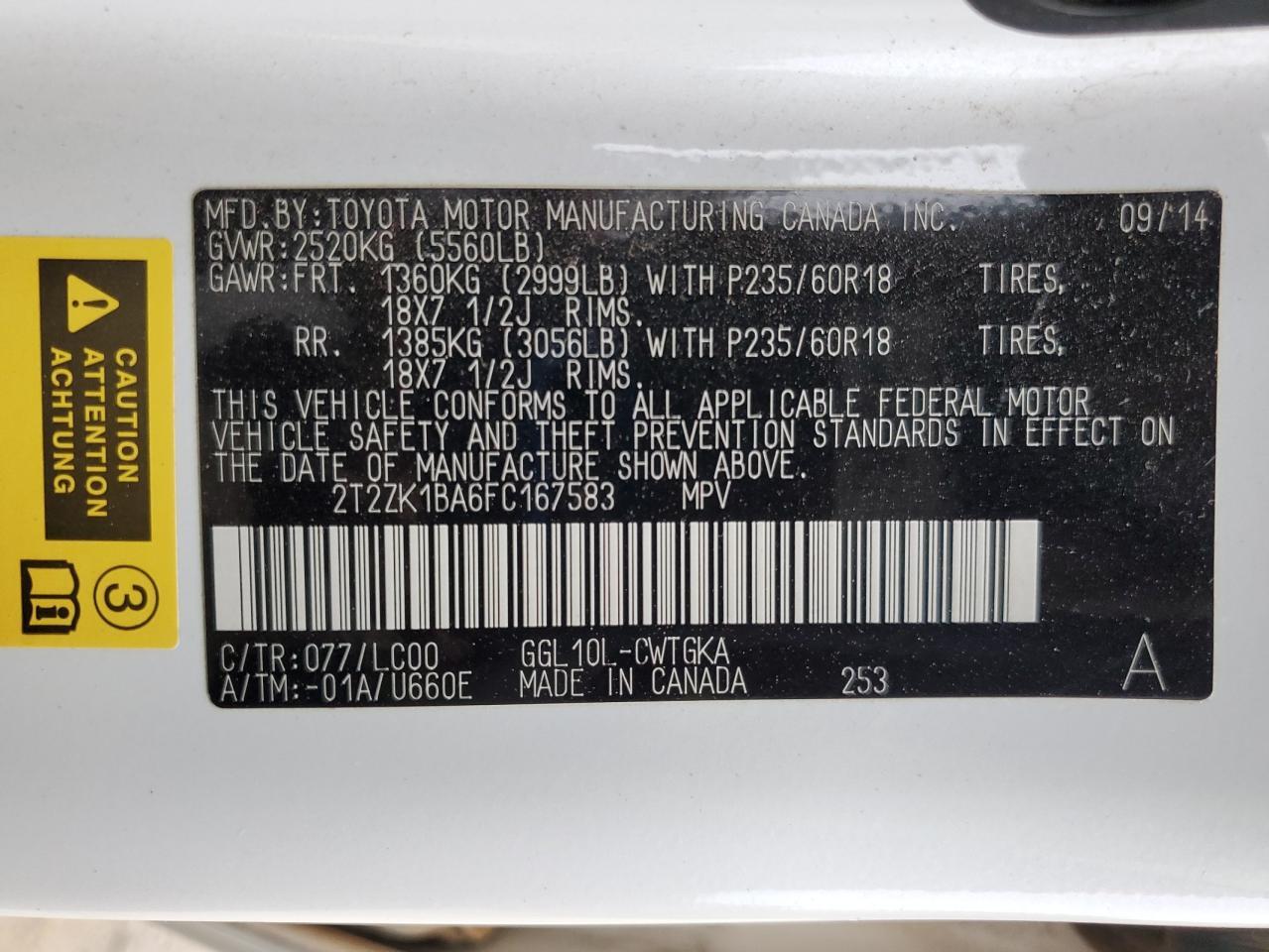 2015 LEXUS RX 350