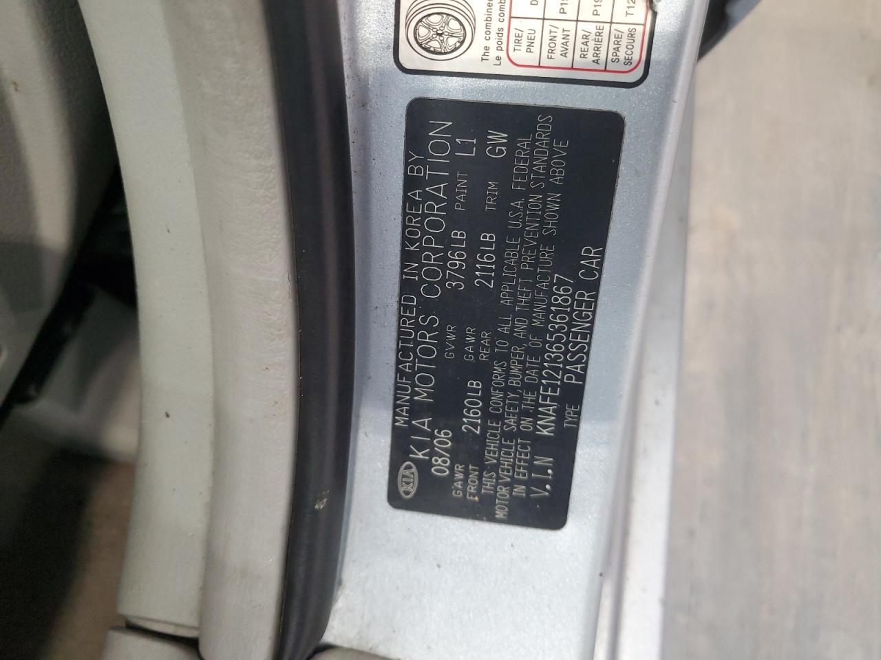 2006 KIA Spectra