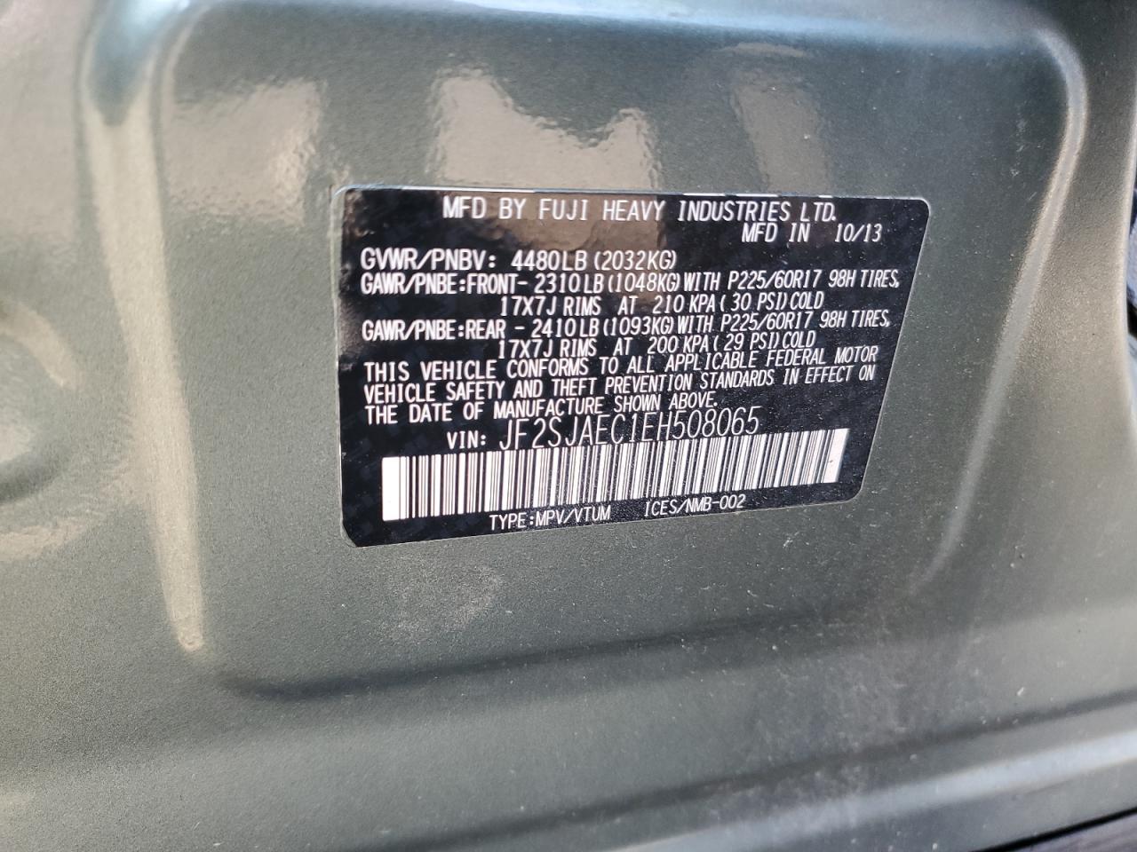 2014 SUBARU FORESTER