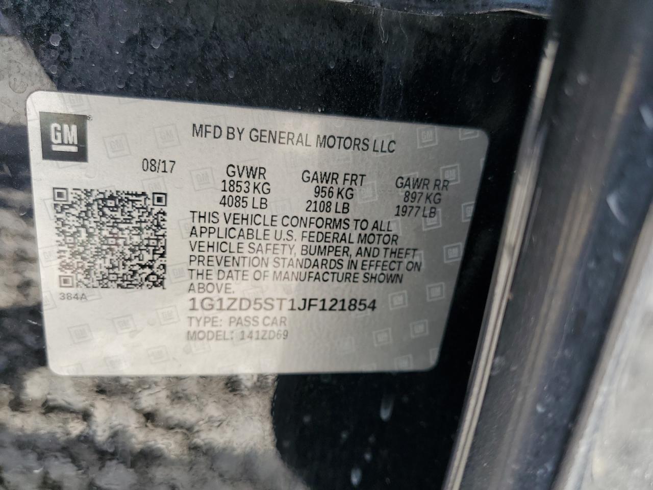 2018 CHEVROLET MALIBU