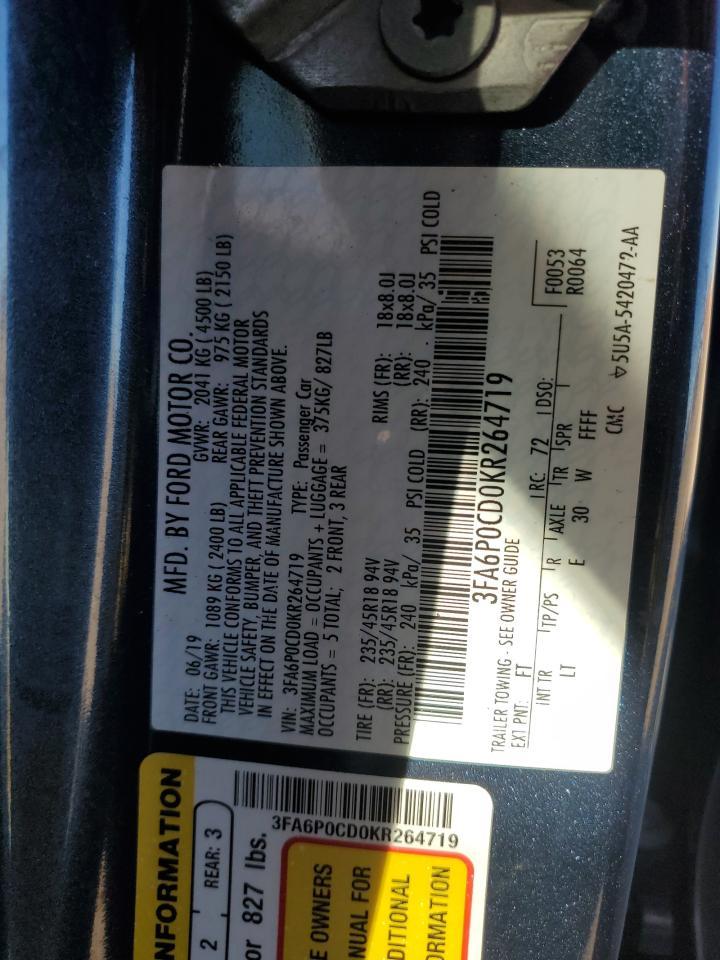 2019 FORD FUSION