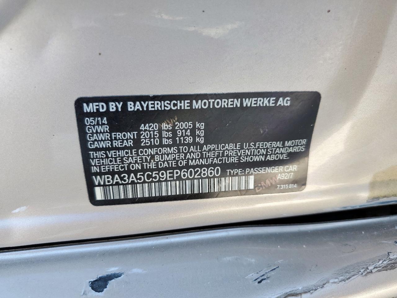 2014 BMW 3 SERIES