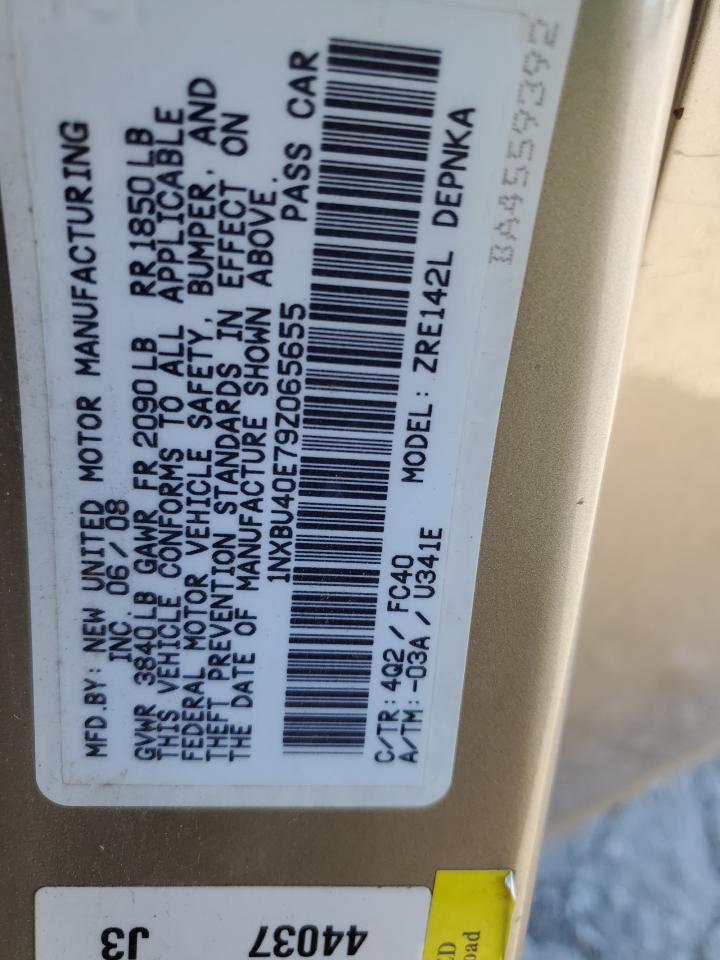 2009 TOYOTA COROLLA