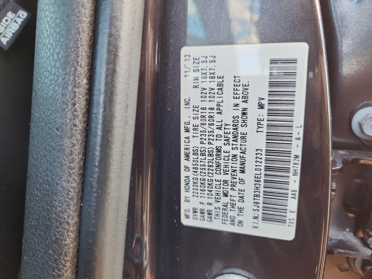 2014 ACURA RDX