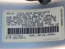 2013 TOYOTA COROLLA