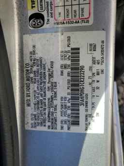 2012 FORD FUSION