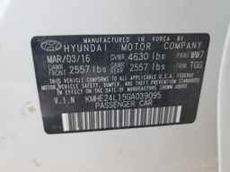 2016 HYUNDAI SONATA