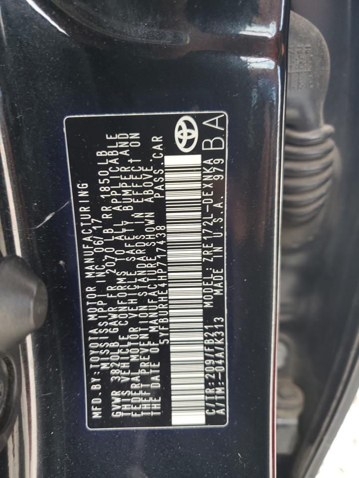 2017 TOYOTA COROLLA