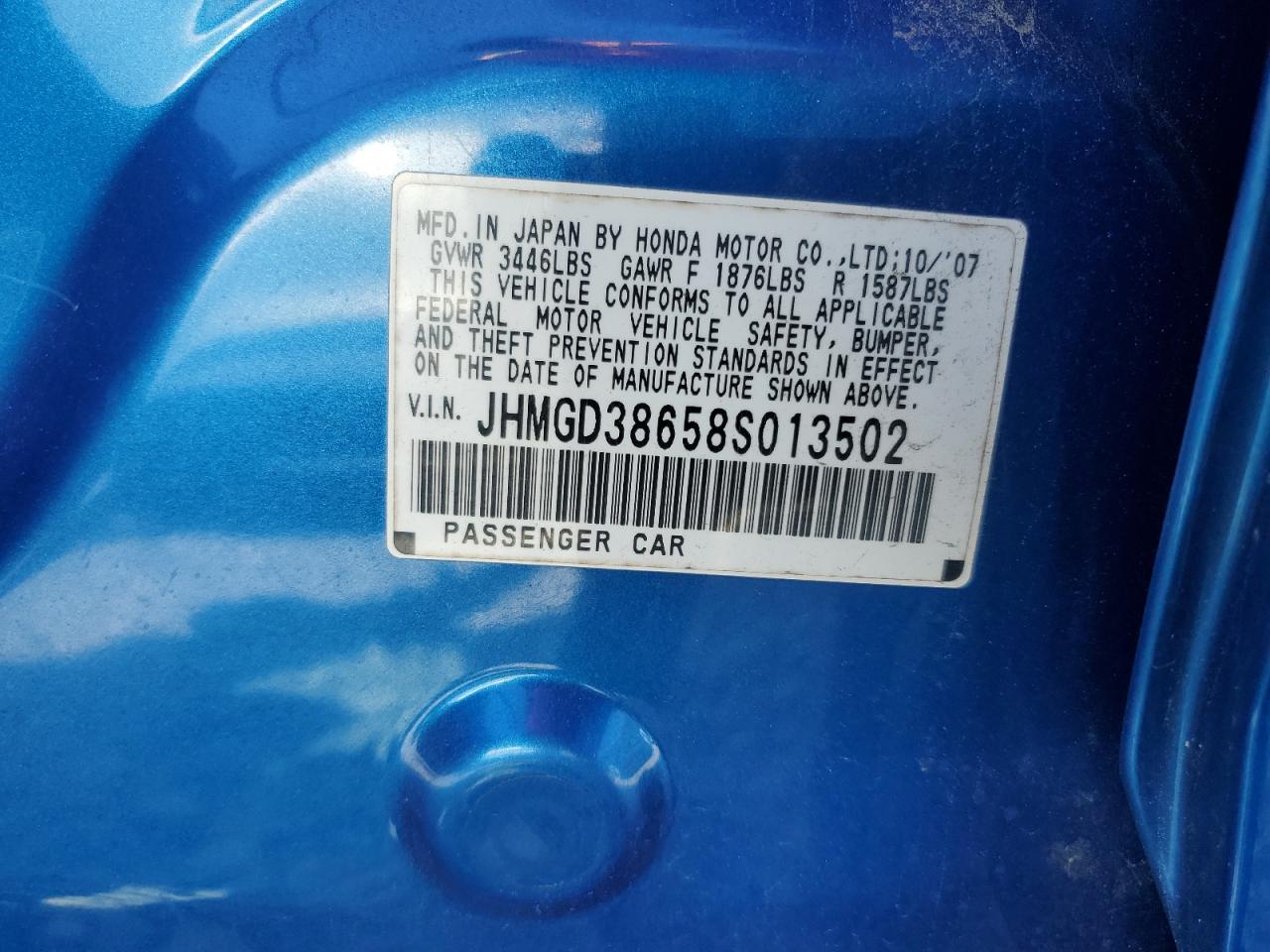 2008 HONDA FIT