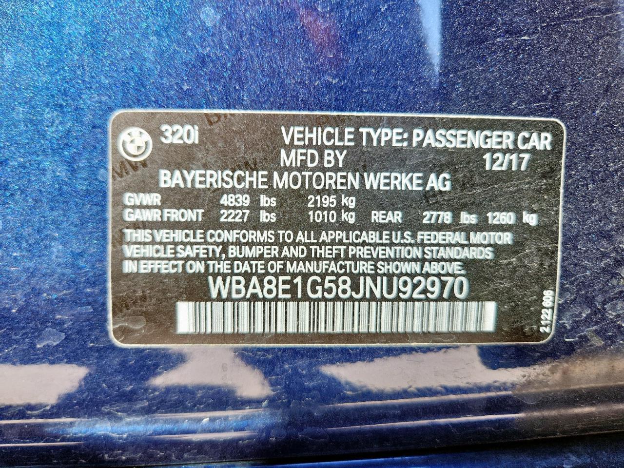 2018 BMW 3 SERIES