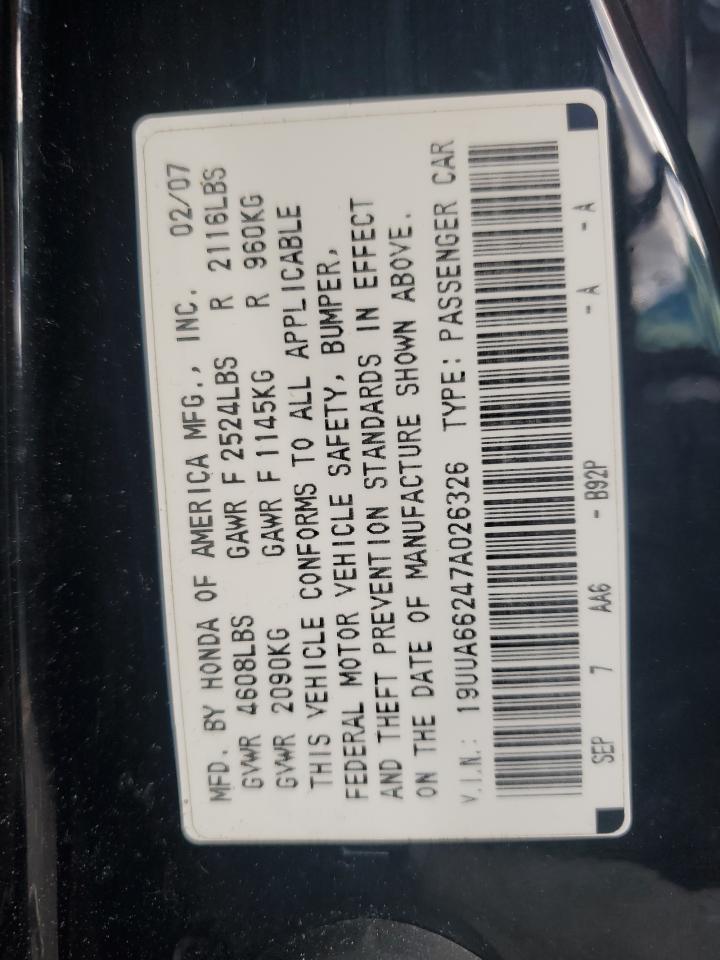 2007 ACURA TL