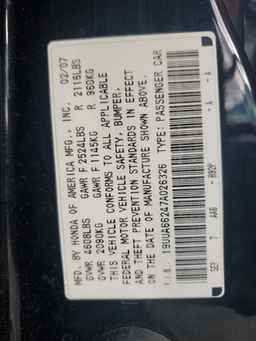 2007 ACURA TL