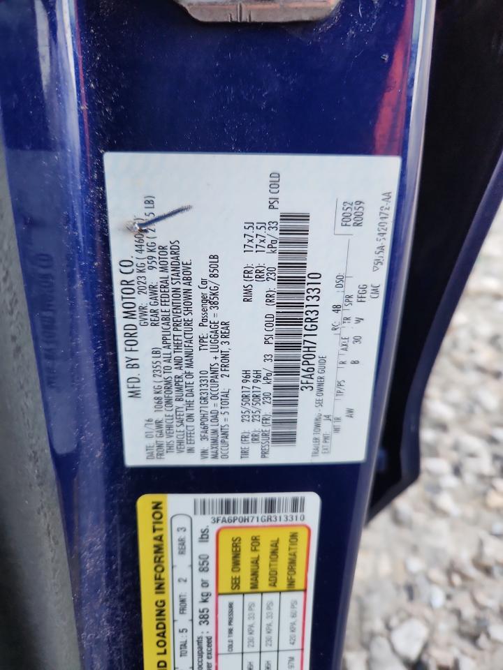 2016 FORD FUSION