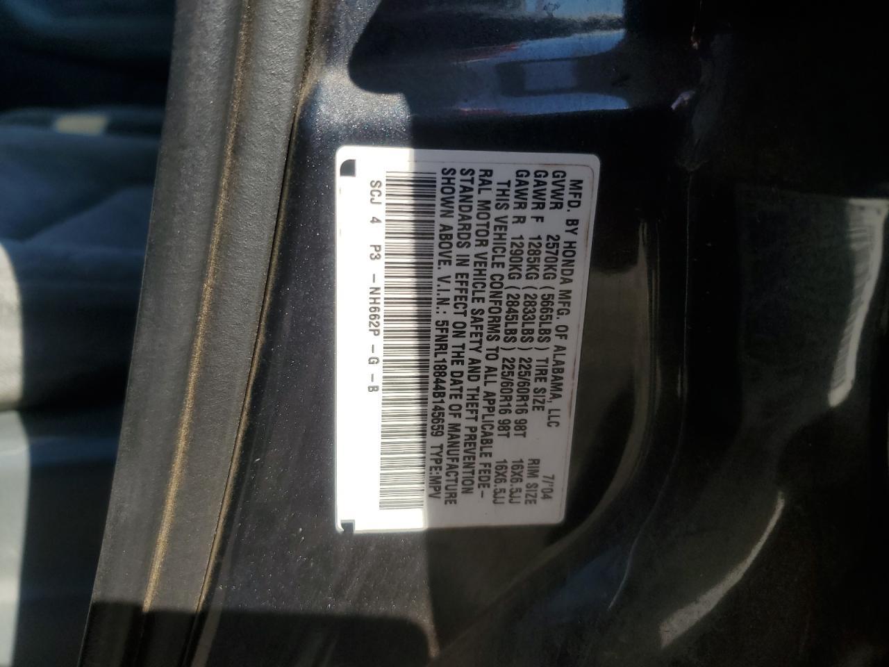 2004 HONDA ODYSSEY