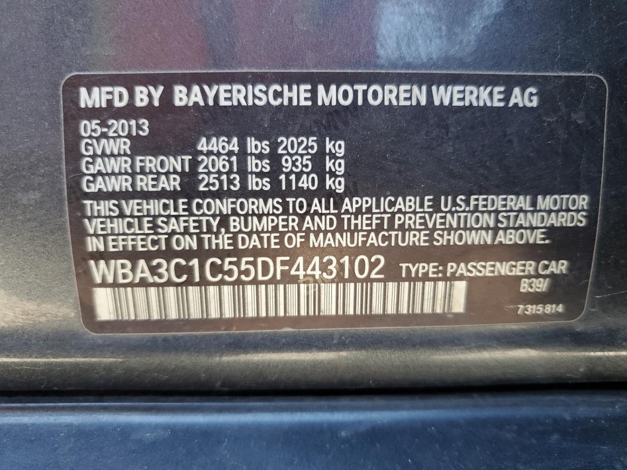 2013 BMW 3 SERIES