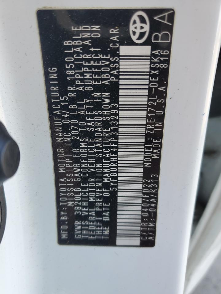 2015 TOYOTA COROLLA