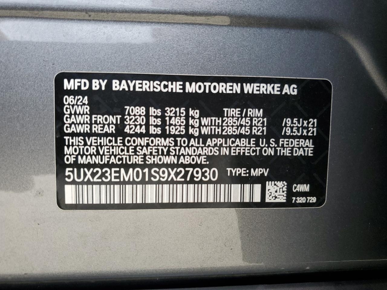 2025 BMW X7