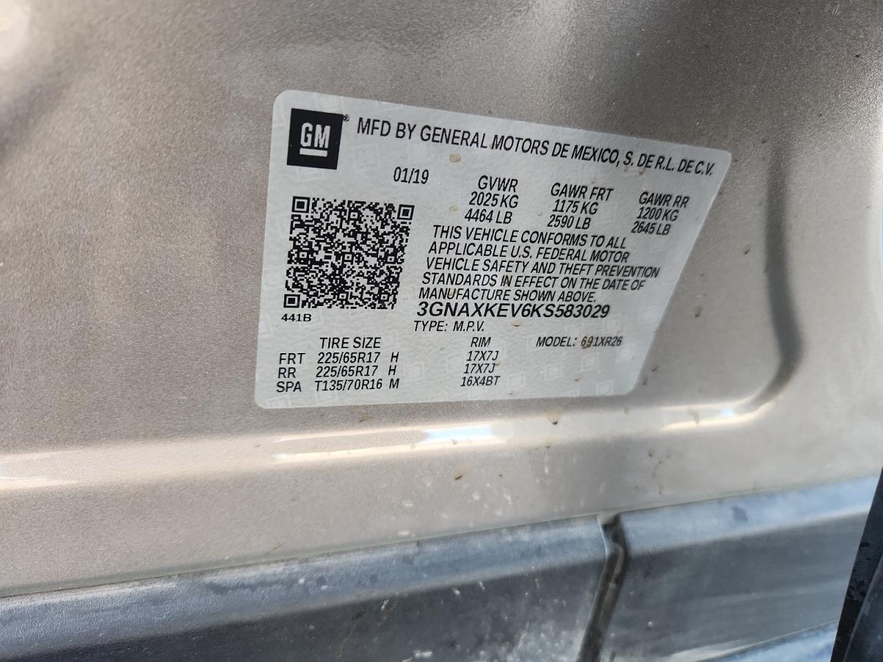 2019 CHEVROLET EQUINOX