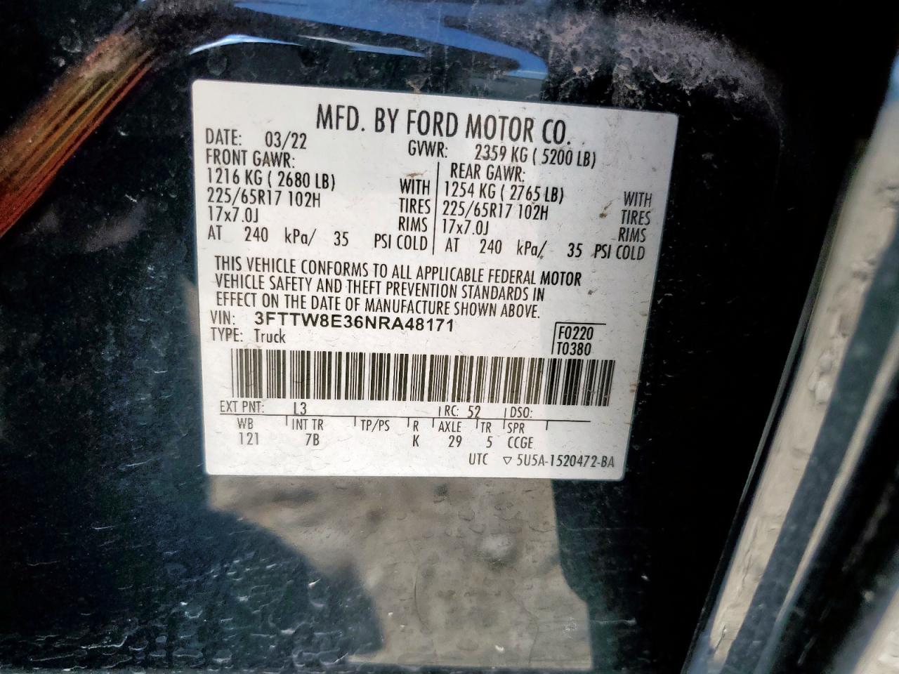 2022 FORD Maverick