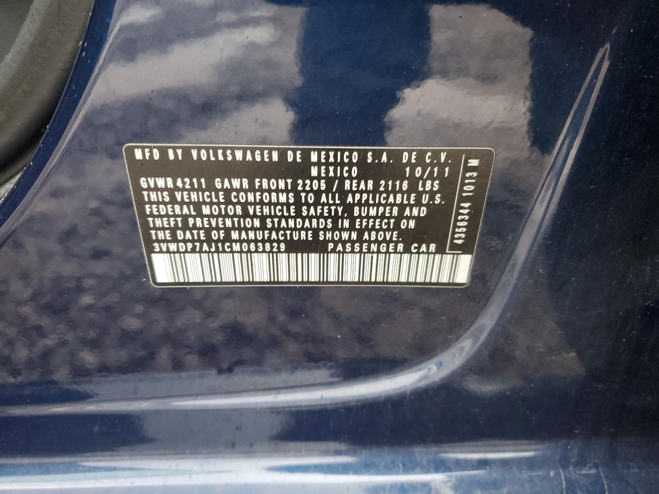 2012 VOLKSWAGEN JETTA