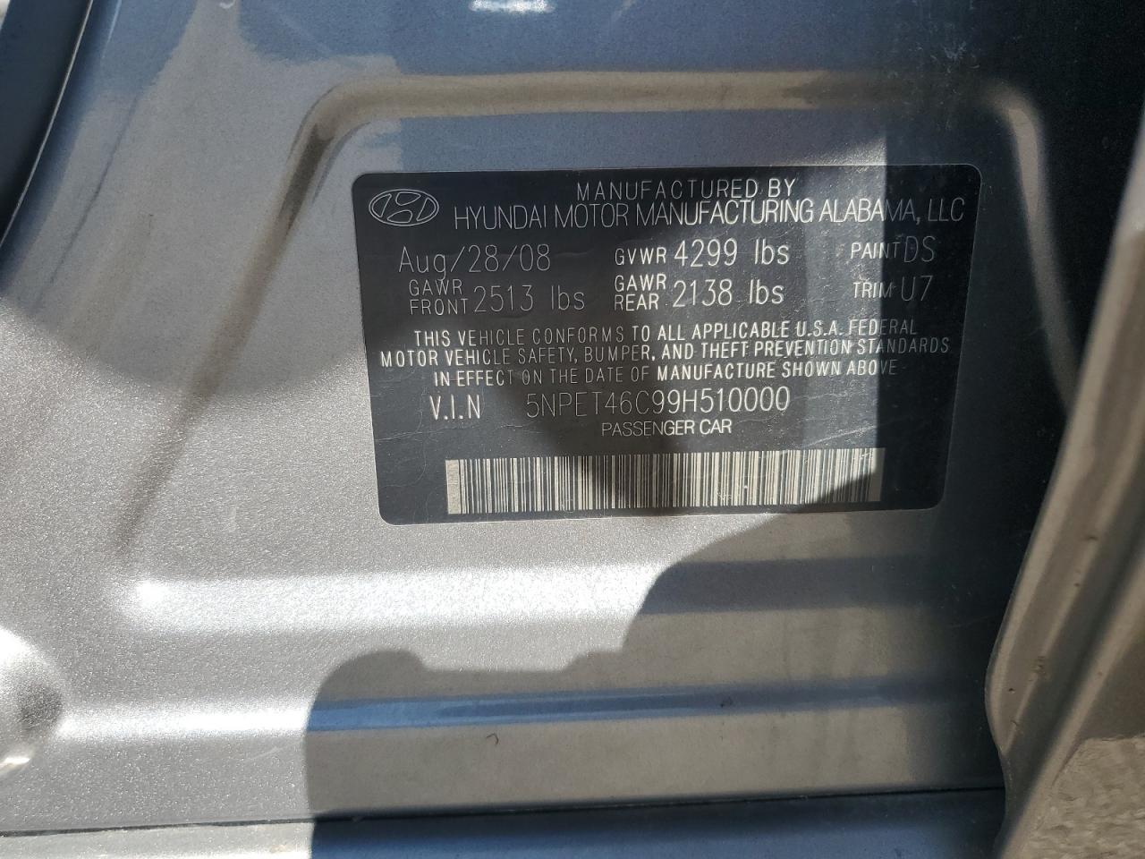 2009 HYUNDAI SONATA