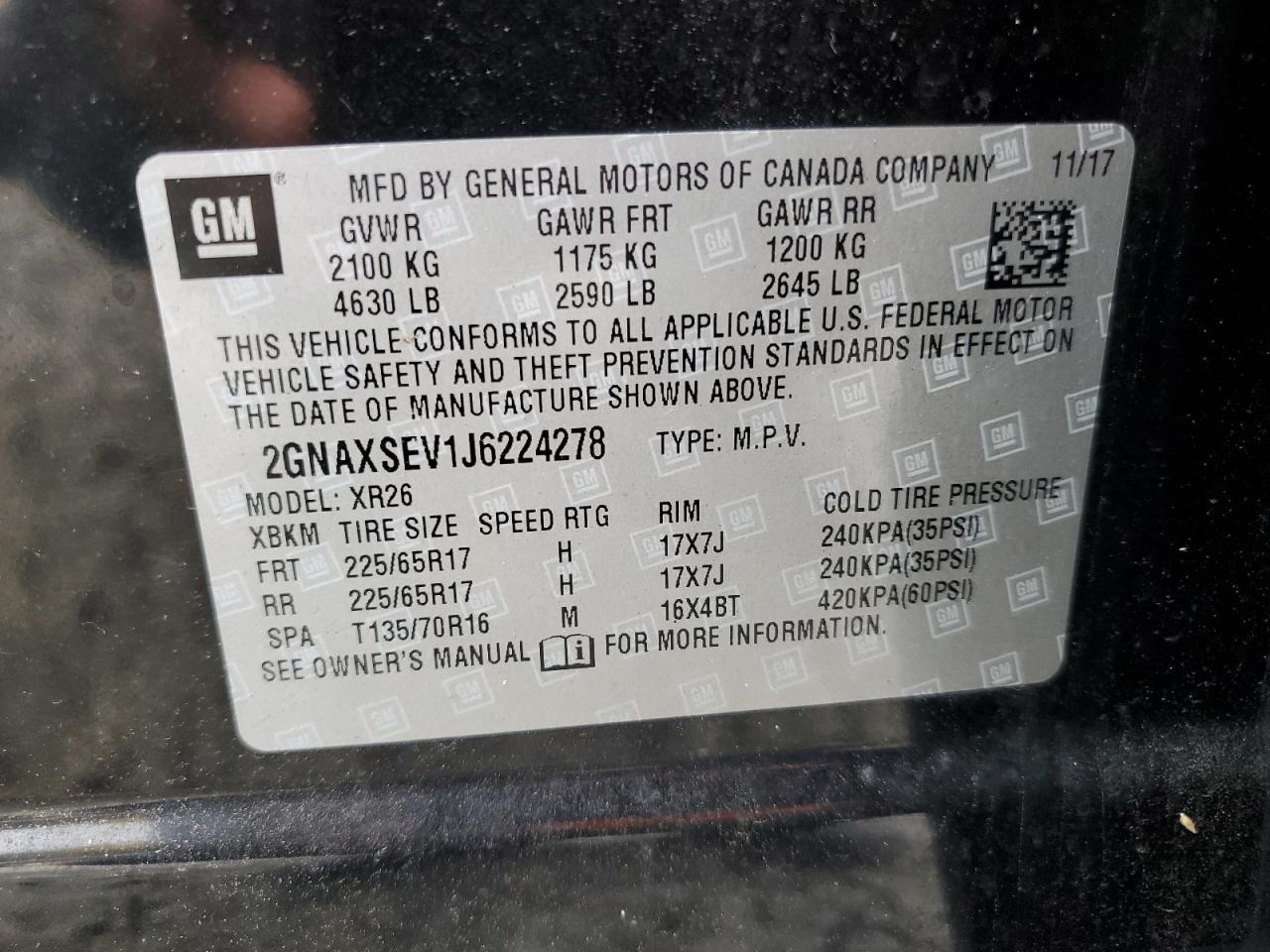 2018 CHEVROLET EQUINOX