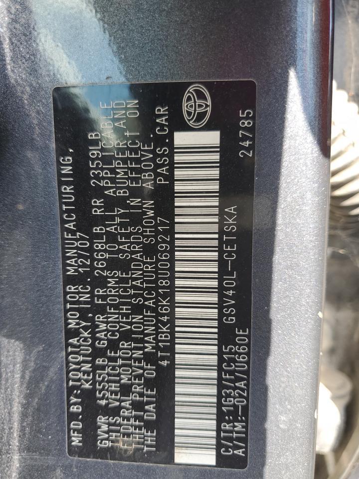 2008 TOYOTA CAMRY