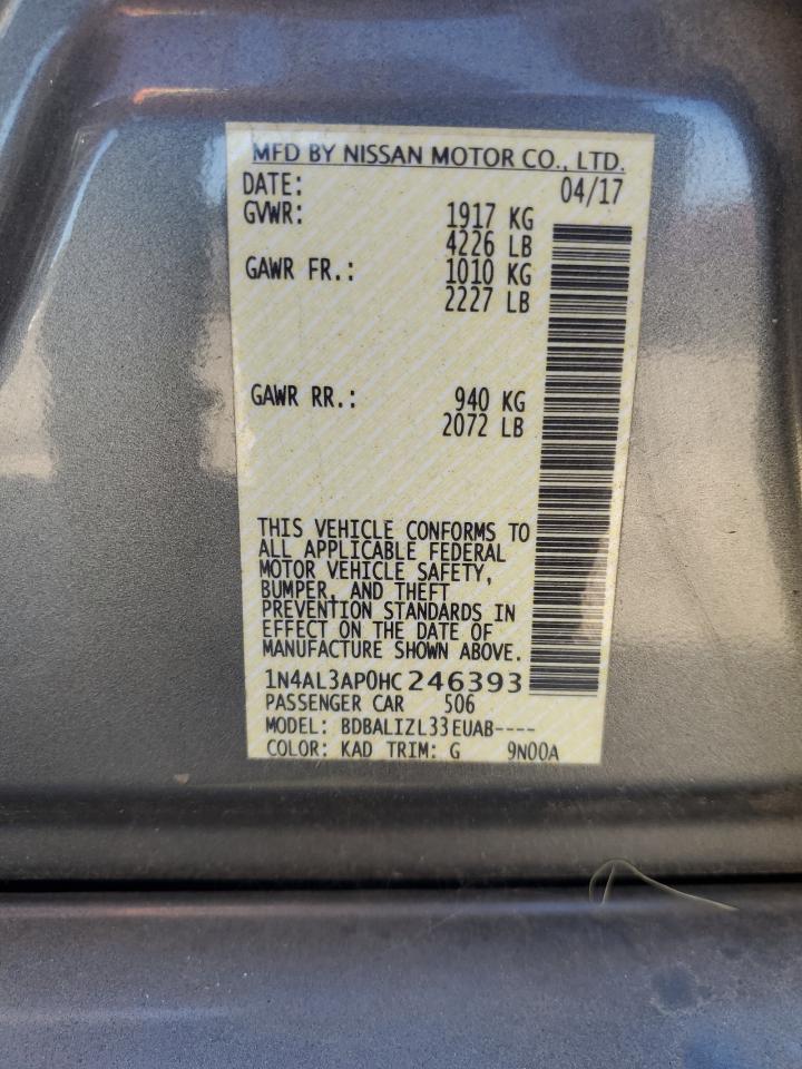 2017 NISSAN ALTIMA