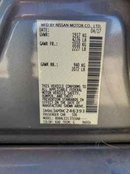 2017 NISSAN ALTIMA