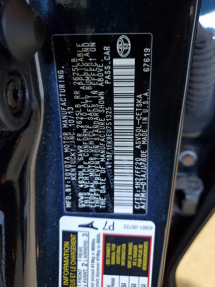 2014 TOYOTA CAMRY