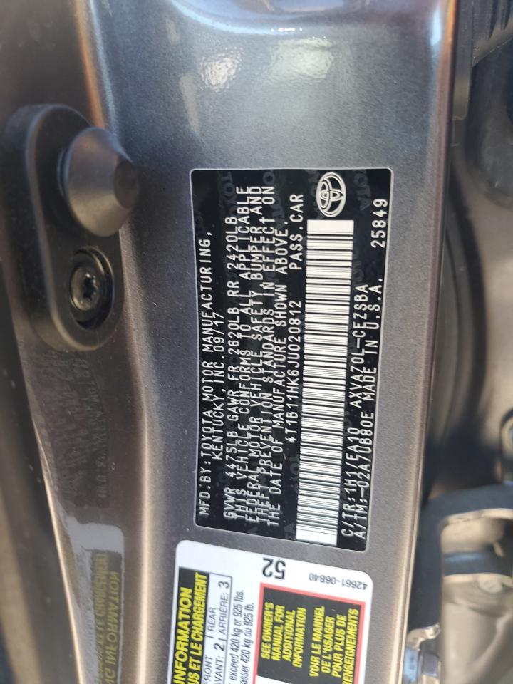 2018 TOYOTA CAMRY