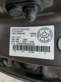 2012 HONDA CIVIC