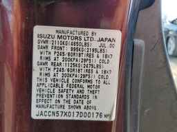 2001 ISUZU Vehicross
