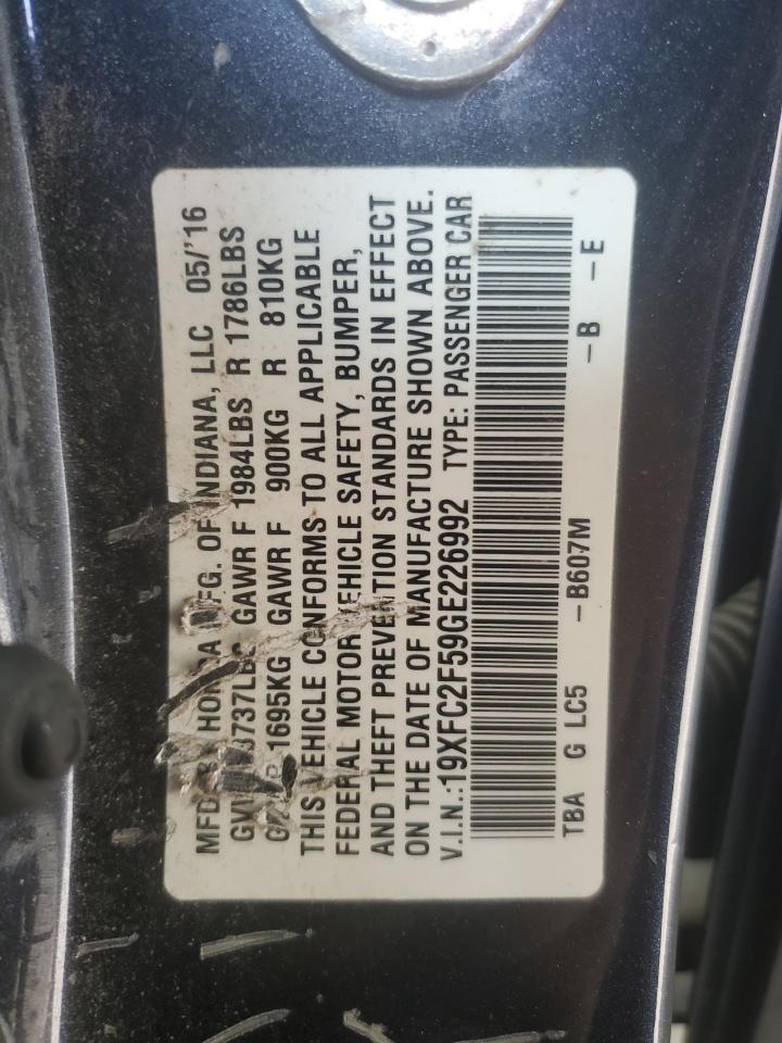 2016 HONDA CIVIC