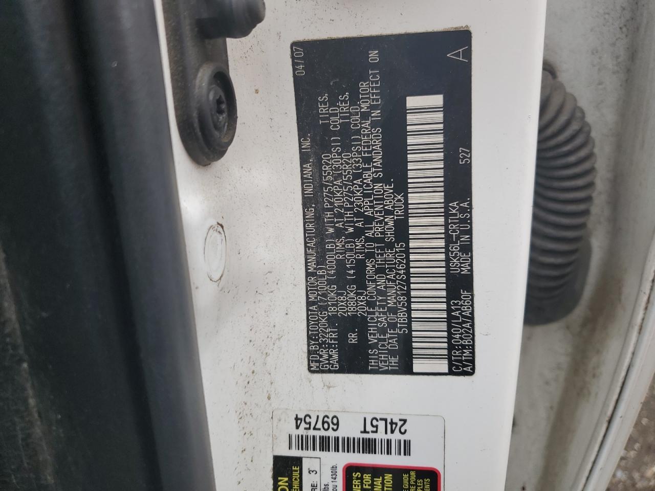 2007 TOYOTA TUNDRA